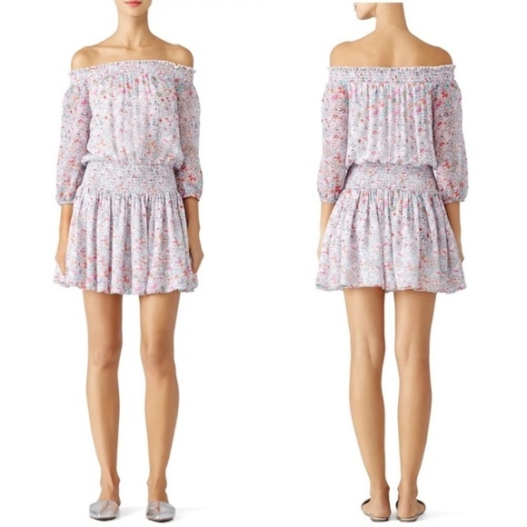 SHOSHANNA Floral Rita Dress 100% Silk Sz 8 - Picture 1 of 4